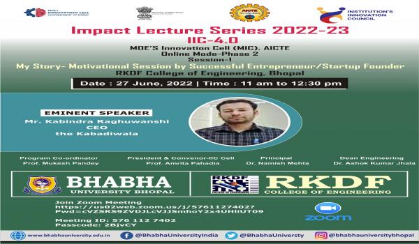 Impact Lecture series 2022-23 IIC 4.0 Day 3 morning Session